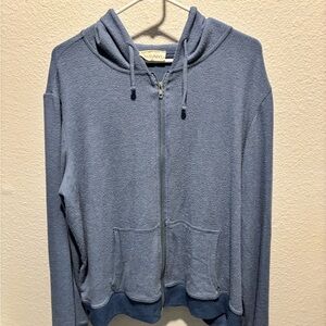 Blue Zip-Up Hoodie